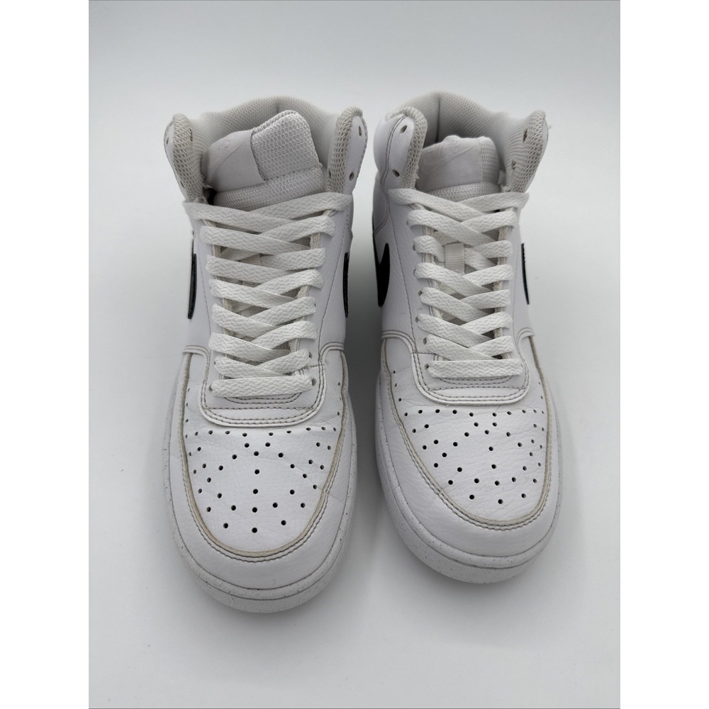 Nike Court Vision Next Nature Mid White Black Size 7.5